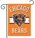 Chicago Bears Garden Flag 2 Sided Orange Classic