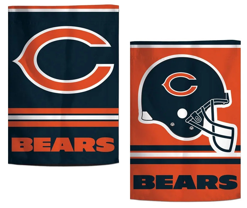 Chicago Bears Garden Flag 2 Sided Orange Logo