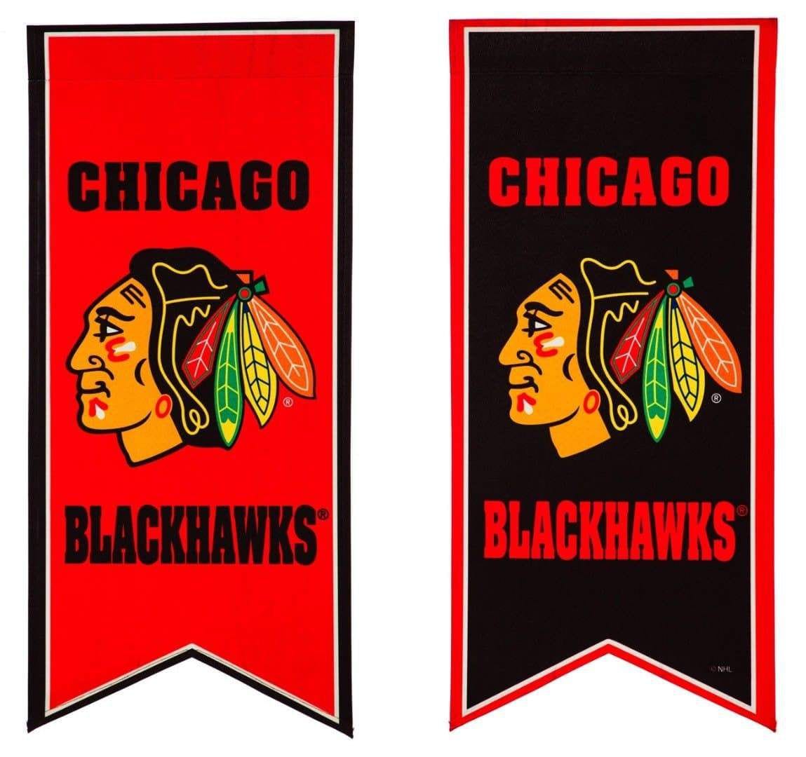 Chicago Blackhawks Garden Flag 2 Sided Long Pennant
