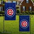 Chicago Cubs 2 Sided Appliqued Garden Flag
