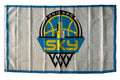 Chicago Sky Flag 3x5 Logo 2 Sided