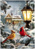 Christmas All Is Calm Garden Flag 2 Sided Decorative