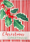 Christmas Greetings Garden Flag 2 Sided