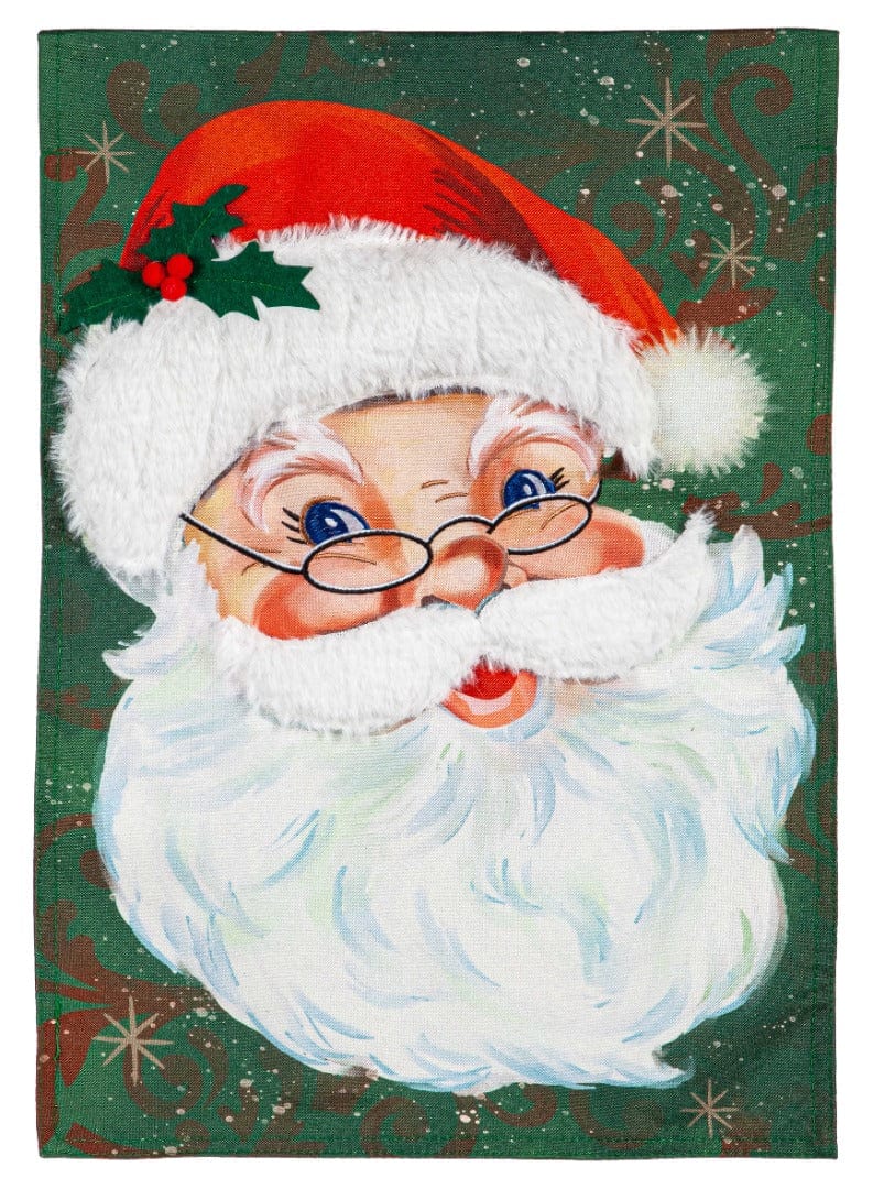Christmas Merry Santa Garden Flag 2 Sided Decorative