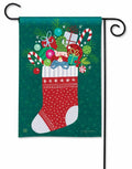 Christmas Stocking Garden Flag 2 Sided Wendy Wiinanen