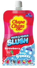 Chupa Chups Freeze & Squeeze Slush - Strawberry (250ml) (UK) 6-pack