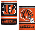 Cincinnati Bengals Garden Flag 2 Sided Helmet Logo