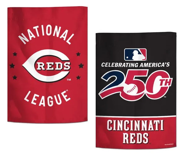 Cincinnati Reds America 250 Garden Flag 2 Sided