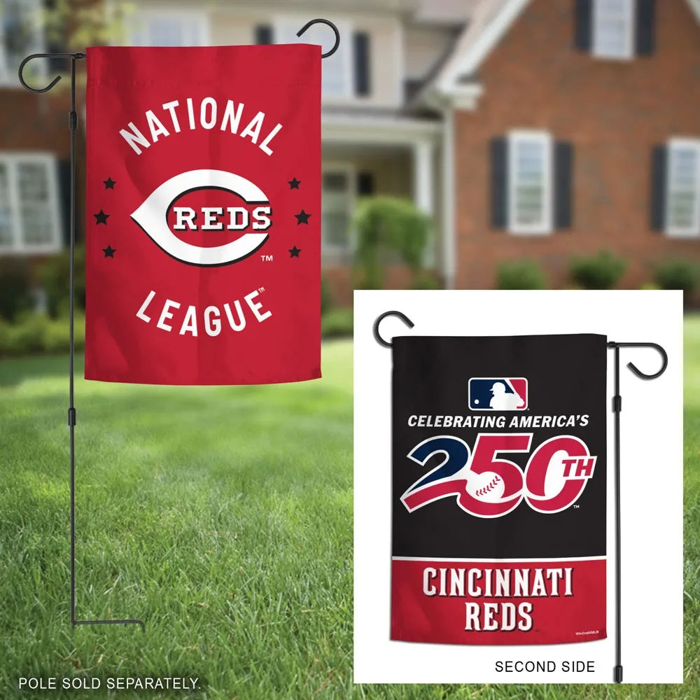 Cincinnati Reds America 250 Garden Flag 2 Sided