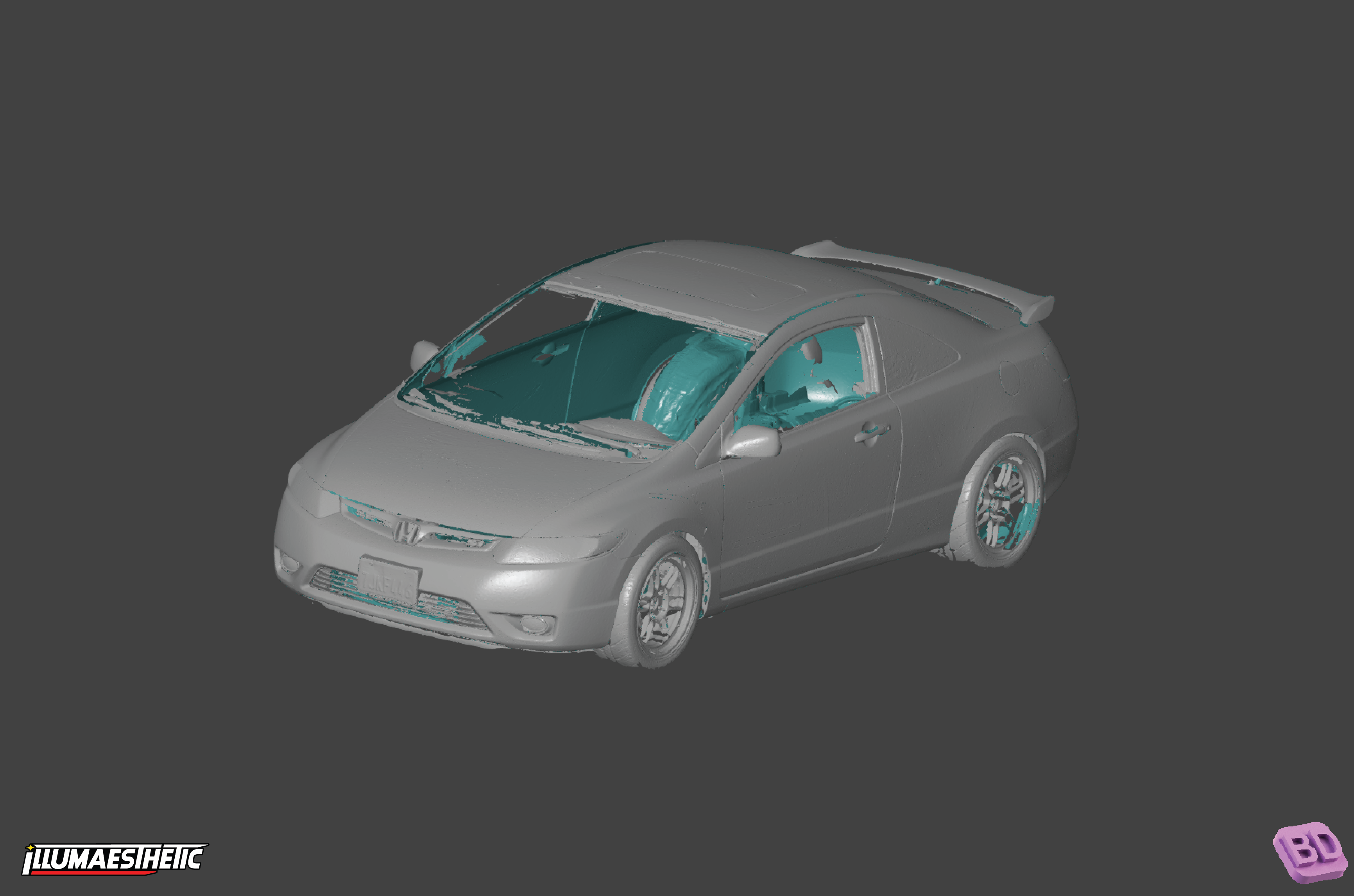 Honda Civic Si (FG2) 3D Scan (2006-2009)
