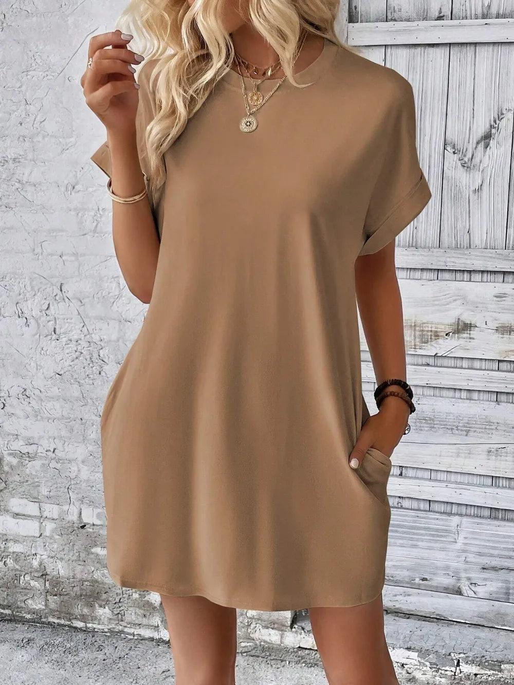 Classic Fit Sheerless Stretch Top - Versatile Polyester Blend