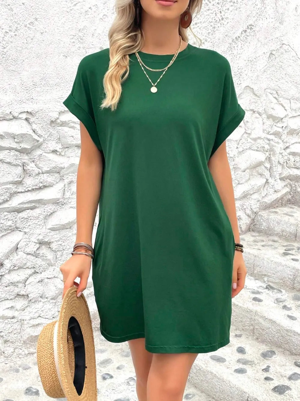 Classic Fit Sheerless Stretch Top - Versatile Polyester Blend