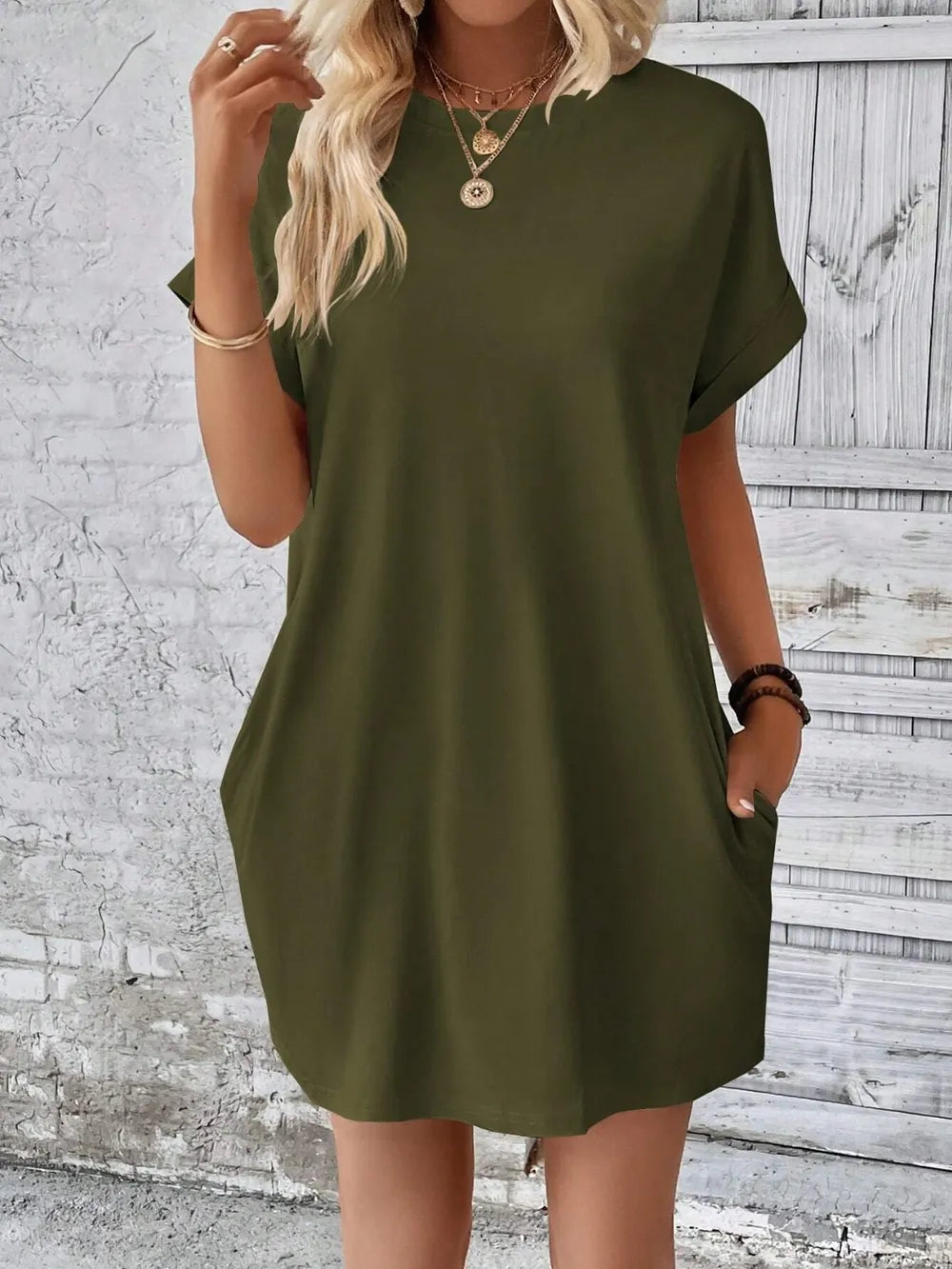 Classic Fit Sheerless Stretch Top - Versatile Polyester Blend