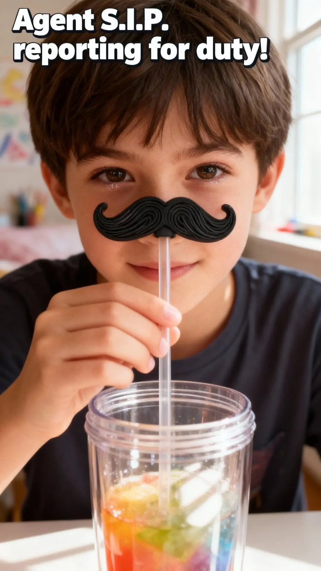 Mustache Straw Topper Wholesale - 3D Printed Straw Charms