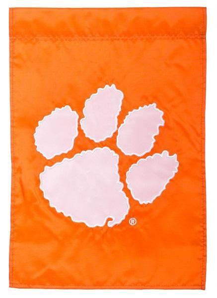 Clemson Tigers 2 Sided Applique Garden Flag