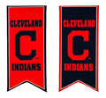 Cleveland Guardians 2 Sided Pennant Garden Flag