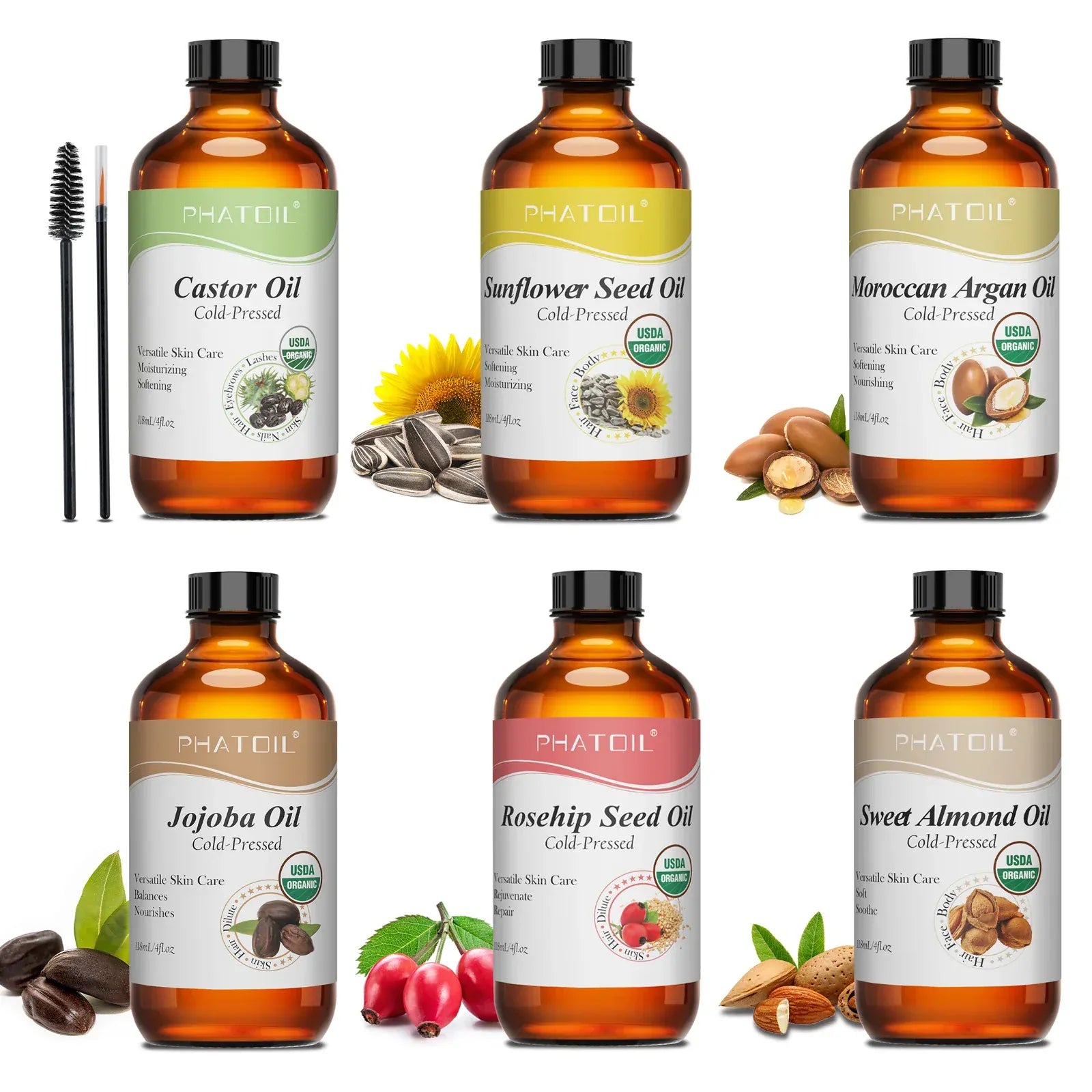 Cold Pressed Organic Castor Oil for Face