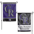 Colorado Rockies Garden Flag 2 Sided Double Logo