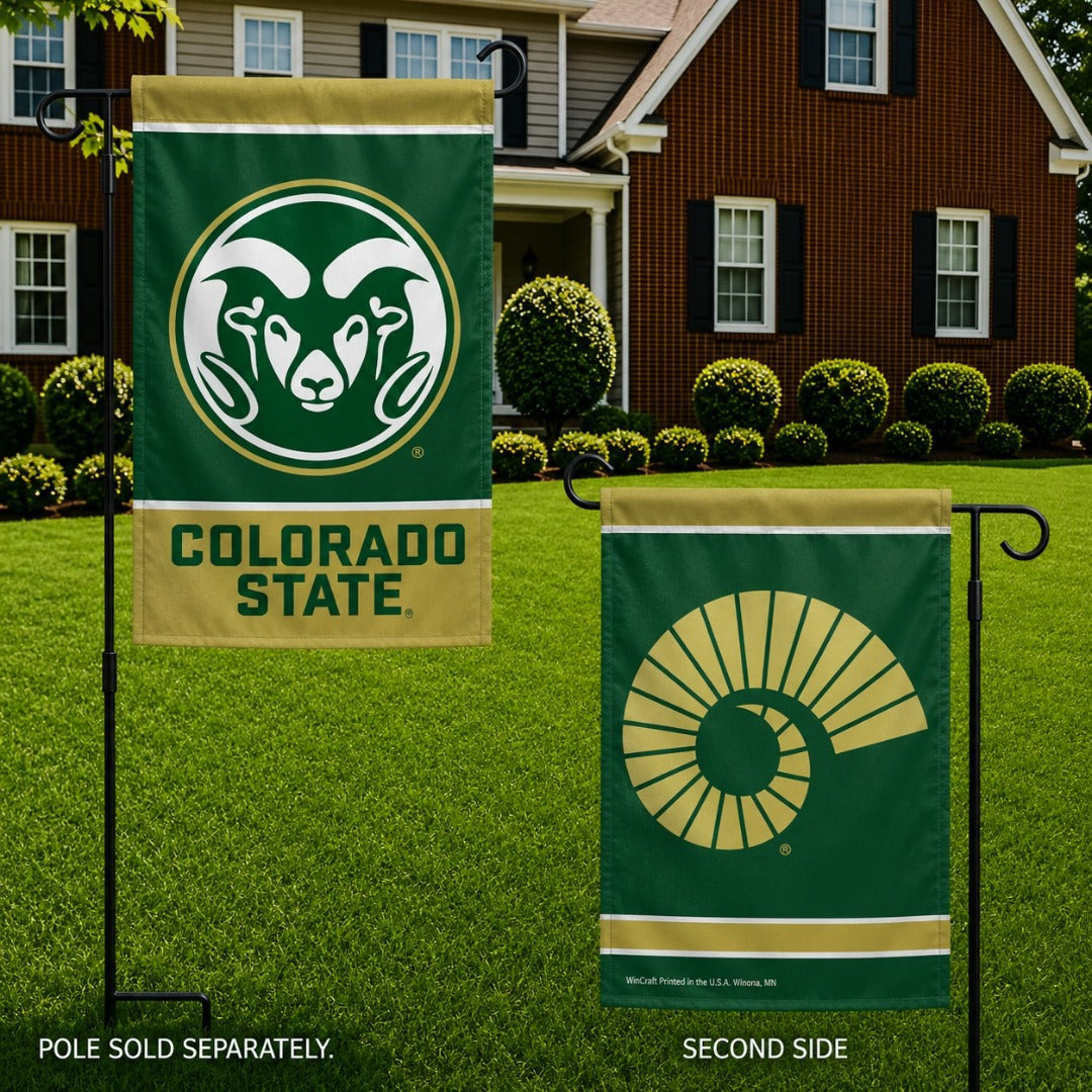 Colorado State Rams 2 Sided Garden Flag