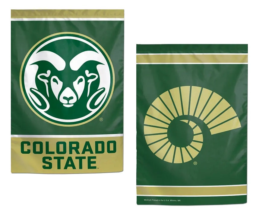 Colorado State Rams 2 Sided Garden Flag