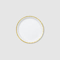 White and Gold Classic Small Plates (10 per pack)