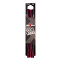 Riedell Criss Cross Skate Laces Skinny 3/8″ Width - Black/Pink