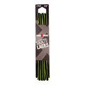Riedell Criss Cross Skate Laces Skinny 3/8″ Width - Black/Neon Yellow Pinstripe