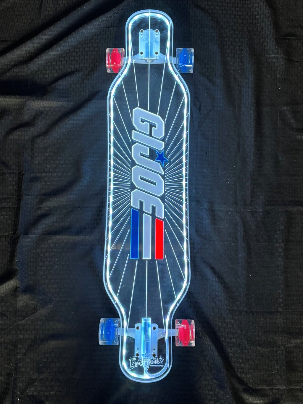 G.I. Joe x Everyone Skate x Ghost Boards Logo Longboard