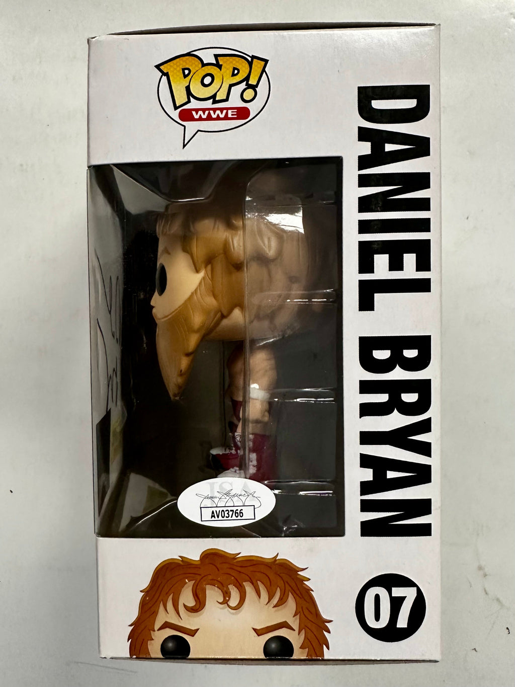 WWE Daniel Bryan Signed Funko Pop! (Red) #07 Vaulted 2014 Danielson With JSA COA