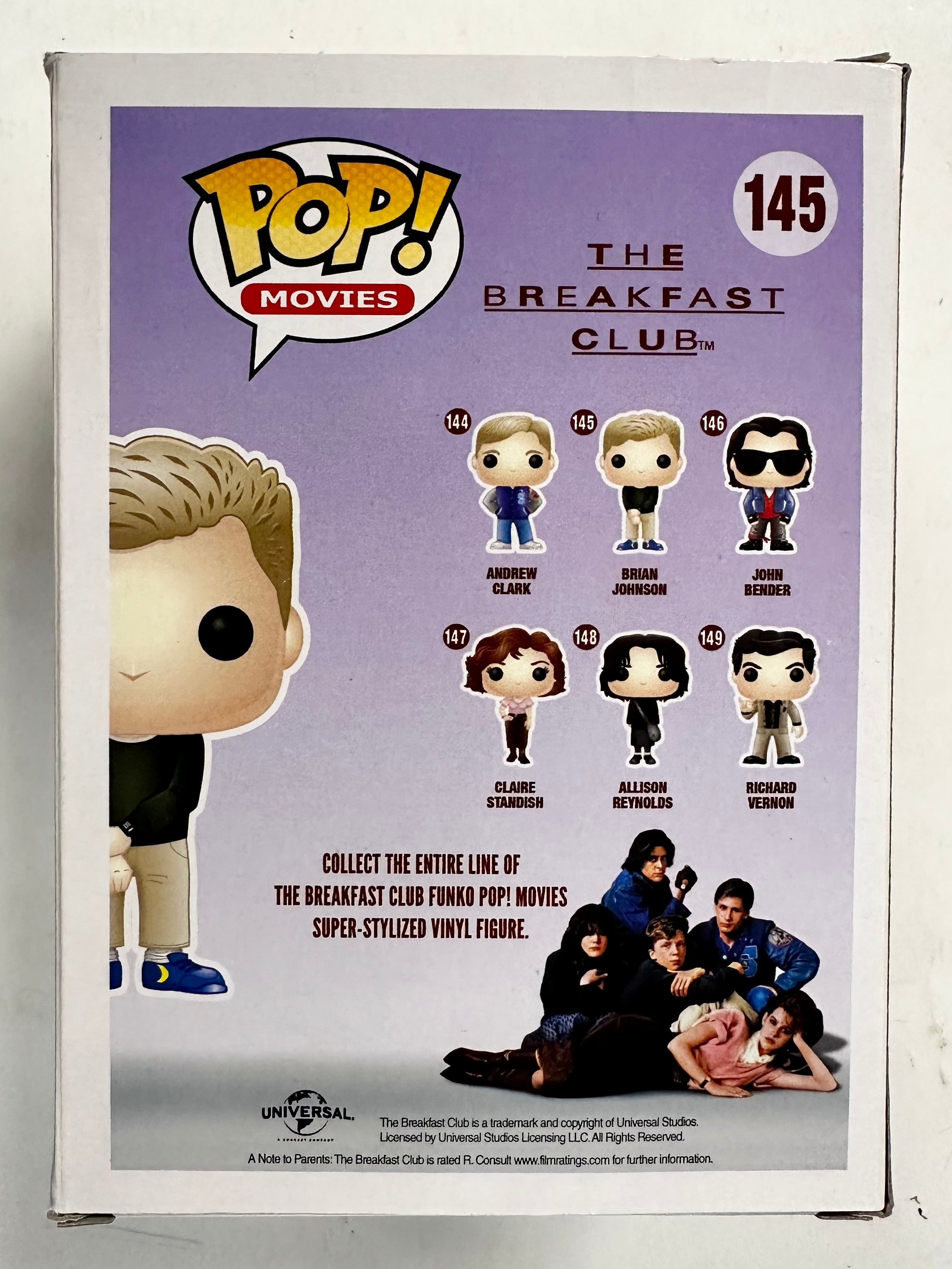 Anthony Michael Hall Signed Brian Johnson Breakfast Club Funko Pop! #145 JSA COA