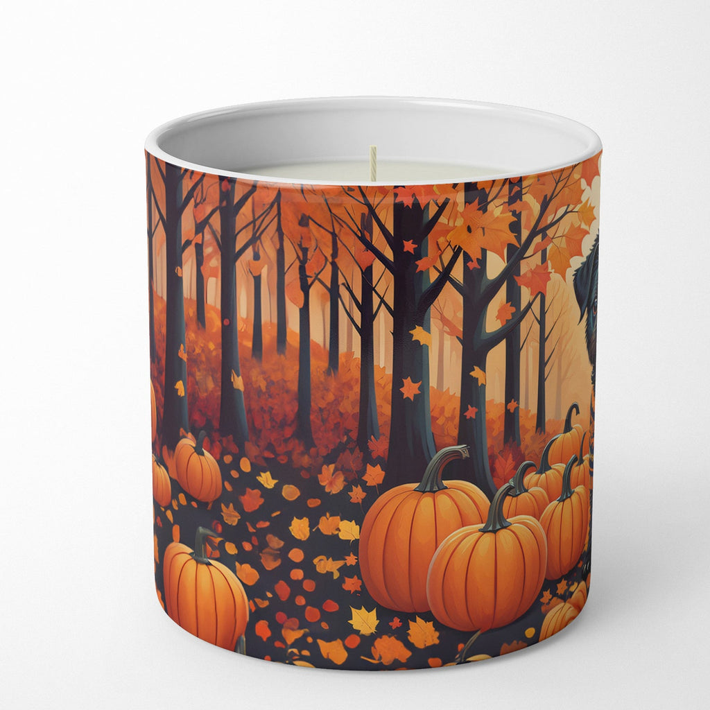 Affenpinscher Fall Decorative Soy Candle Nature Soy Wax Essential Oil Home Decor Ideal for Bedroom Kitchen Bath Office Gift, 10 oz