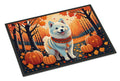 American Eskimo Fall Doormat Indoor Outdoor 18H X 27W Front Door Mat Rugs for Entryway, Non Slip Washable