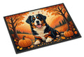 Bernese Mountain Dog Fall Doormat Indoor Outdoor 18H X 27W Front Door Mat Rugs for Entryway, Non Slip Washable