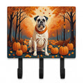 White Boxer Fall Leash or Key Holder Wall Hooks, Coat Rack Wall Mount, for Hanging Keys, Towels, Aprons, Leashes