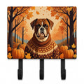 Boxer Fall Leash or Key Holder Wall Hooks, Coat Rack Wall Mount, for Hanging Keys, Towels, Aprons, Leashes
