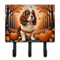 Cavalier Spaniel Fall Leash or Key Holder Wall Hooks, Coat Rack Wall Mount, for Hanging Keys, Towels, Aprons, Leashes