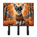 Tricolor Chihuahua Fall Leash or Key Holder Wall Hooks, Coat Rack Wall Mount, for Hanging Keys, Towels, Aprons, Leashes