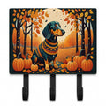 Dachshund Fall Leash or Key Holder Wall Hooks, Coat Rack Wall Mount, for Hanging Keys, Towels, Aprons, Leashes