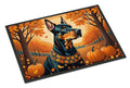 Doberman Pinscher Fall Doormat Indoor Outdoor 18H X 27W Front Door Mat Rugs for Entryway, Non Slip Washable
