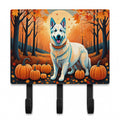 White German Shepherd Fall Leash or Key Holder Wall Hooks, Coat Rack Wall Mount, for Hanging Keys, Towels, Aprons, Leashes