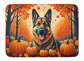 German Shepherd Fall Memory Foam Kitchen Mat Machine Washable Anti-Fatigue Cushion Comfort Bath or Kitchen Rug