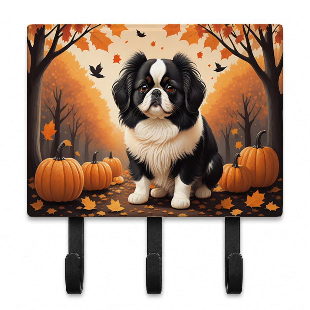 Japanese Chin Fall Leash or Key Holder Wall Hooks, Coat Rack Wall Mount, for Hanging Keys, Towels, Aprons, Leashes