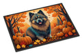 Keeshond Fall Doormat Indoor Outdoor 18H X 27W Front Door Mat Rugs for Entryway, Non Slip Washable