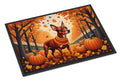 Red Miniature Pinscher Fall Doormat Indoor Outdoor 24H X 36W Front Door Mat Rugs for Entryway, Non Slip Washable Low Pile,