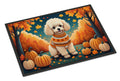 Poodle Fall Doormat Indoor Outdoor 24H X 36W Front Door Mat Rugs for Entryway, Non Slip Washable Low Pile,