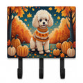 Poodle Fall Leash or Key Holder Wall Hooks, Coat Rack Wall Mount, for Hanging Keys, Towels, Aprons, Leashes
