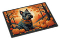Scottish Terrier Fall Doormat Indoor Outdoor 24H X 36W Front Door Mat Rugs for Entryway, Non Slip Washable Low Pile,