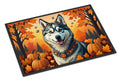 Siberian Husky Fall Doormat Indoor Outdoor 18H X 27W Front Door Mat Rugs for Entryway, Non Slip Washable