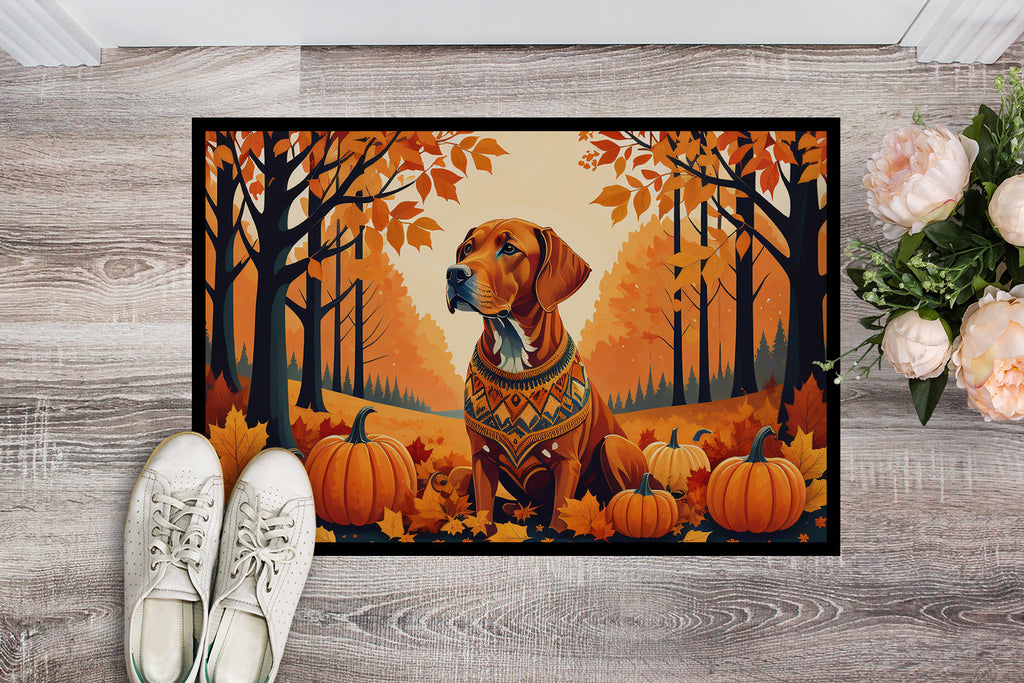 Vizsla Fall Doormat Indoor Outdoor 18H X 27W Front Door Mat Rugs for Entryway, Non Slip Washable