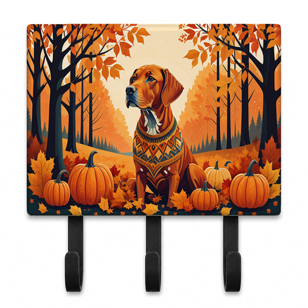 Vizsla Fall Leash or Key Holder Wall Hooks, Coat Rack Wall Mount, for Hanging Keys, Towels, Aprons, Leashes